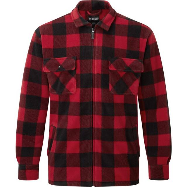 (Red, 3XL) Fort Portman Padded Shirt Jacket 126 Red or Blue
