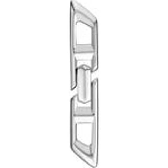 Diesel - Boucle d'oreille pendante en argent sterling avec logo D - Boucles d'oreilles - Mixte - Gris argenté