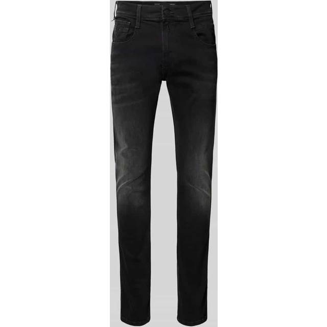 Replay Anbass Hyperflex Jeans Washed Black