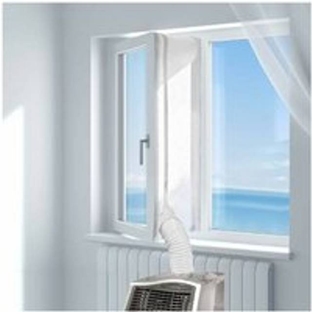 Universal window seal for portable air conditioner and clothes dryer