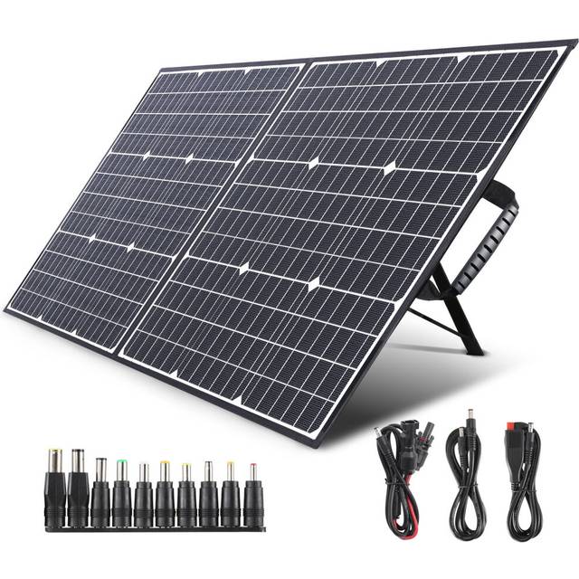 100W Portable Solar Panel Charger for Laptops Camping Power Station