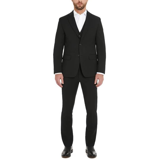 Tommy Hilfiger Modern Fit Wool Blend Men's Suit Jacket Black - Size: 39 Regular