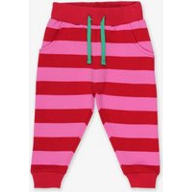 Organic Red Pink Striped Joggers - 3-6m 68cm