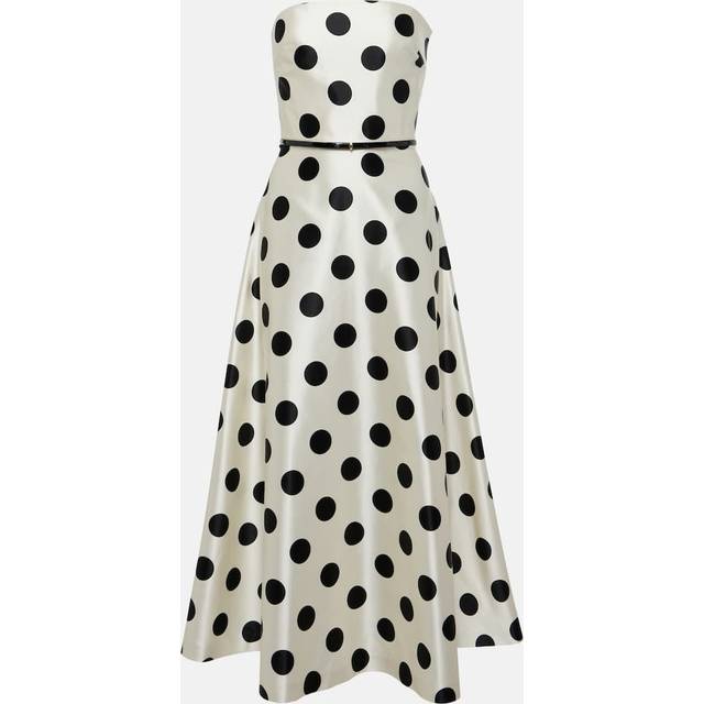 Max Mara Cippo polka-dot cotton and silk maxi dress - multicoloured (UK 2)