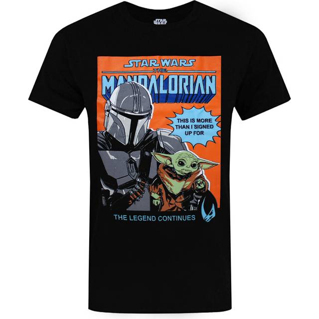 (Small) Star Wars The Mandalorian T Shirt Mens Baby Yoda Adults Gift Top