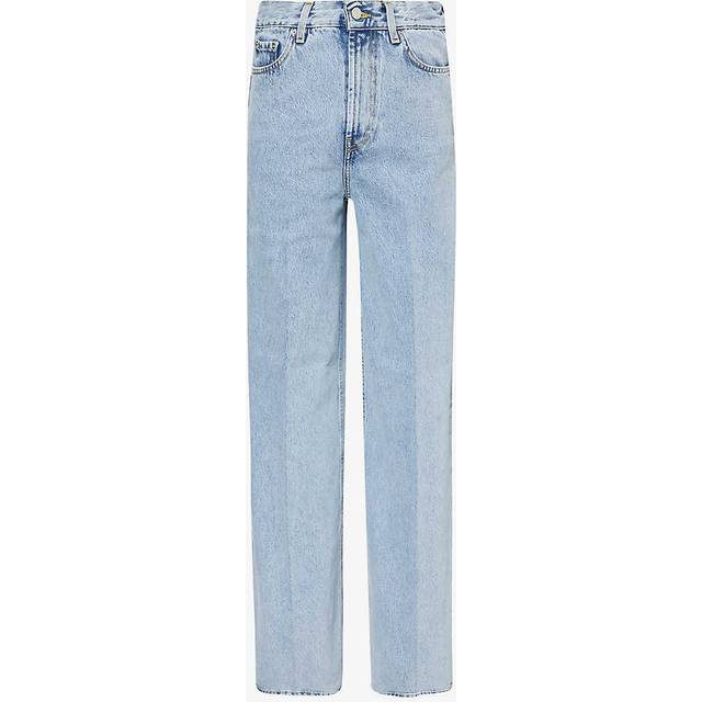 TOTEME Blue Wide Leg Jeans - 184 Cool Blue - WAIST US 28