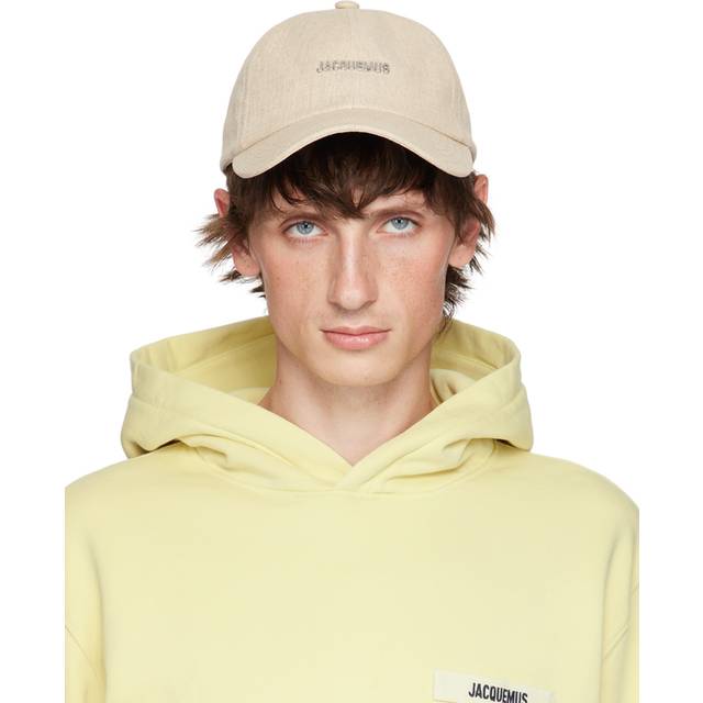 JACQUEMUS Beige La Casa 'La casquette Gadjo' Cap - 140 Light Greige - cm 62