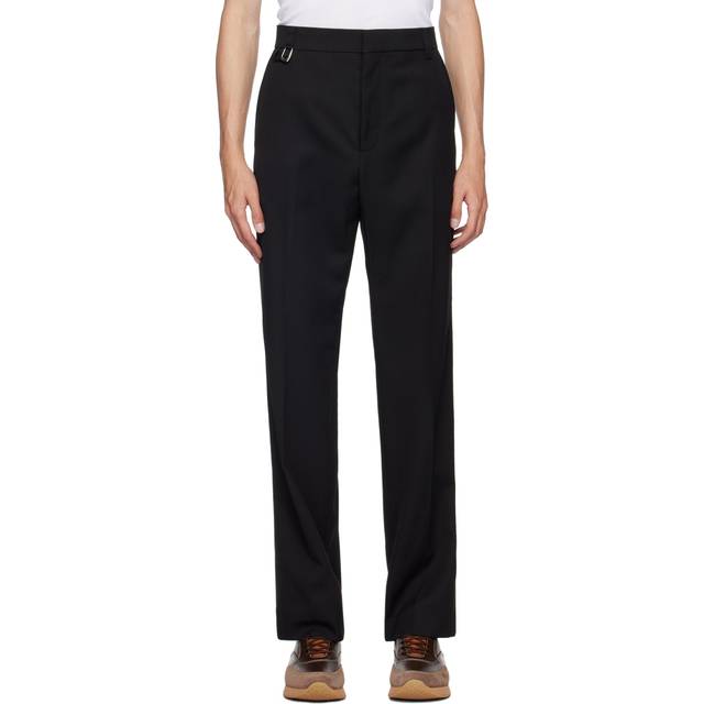 Jacquemus Men's Luxurious Virgin Wool Trousers in Black | Size 50 | 246PA0791333990 (50)