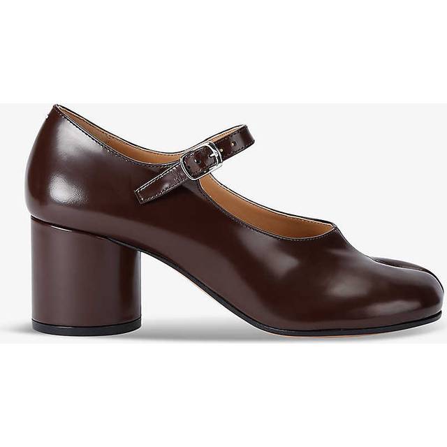 Maison Margiela Womens Brown Tabi Leather Mary Jane Courts Eur 37 / 4 Uk Women - BROWN