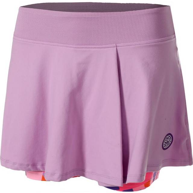 Bidi Badu Spike Printed Wavy Skirt Women violet, size: S