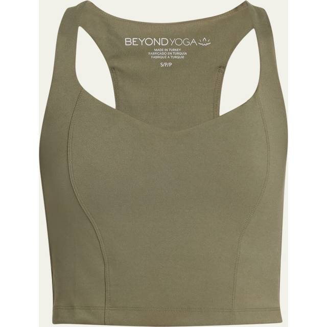 Beyond Yoga Womens Modern Olive Powerbeyond Intensity Racerback Stretch-woven Top Xl