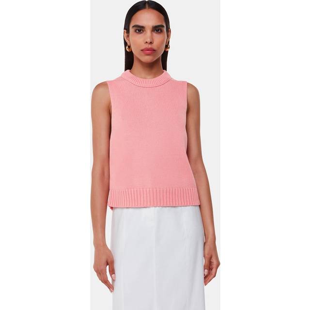 Indie Ribbed-Knit Tank Top - PINK - London-based brand Whistles is renowned for creating timeless pieces with contemporary edge. Understated yet of-the-moment, each piece is carefully created with high-low dressing in mind. From cosy knits and relaxed jeans to slip skirts and floral dresses, Whistles is your one stop shop for creating the ultimate capsule wardrobe.