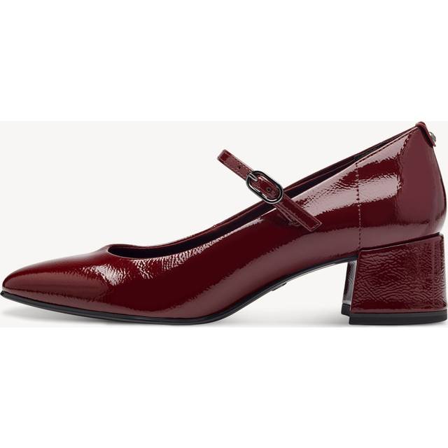 Heeled Mary Janes - Burgundy Red - 40 (6.5)