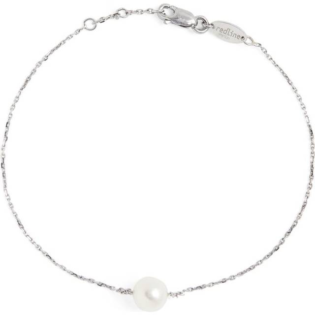 Redline White Gold and Akoya Pearl Sensuelle Chain Bracelet - 16.5