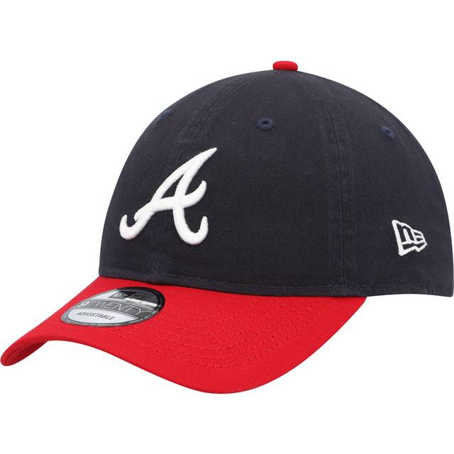 New Era - MLB Blå unconstructed Keps - Atlanta Braves MLB Core Classic 9TWENTY Rep Navy/Red Dad Cap @ Hatstore