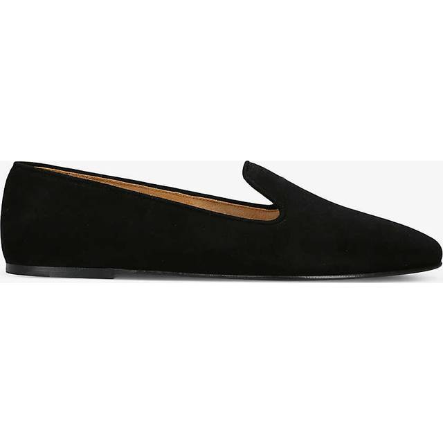 The Row Womens Black Tippi Slip-on Suede Loafers Eur 39 / 6 Uk Women - BLACK