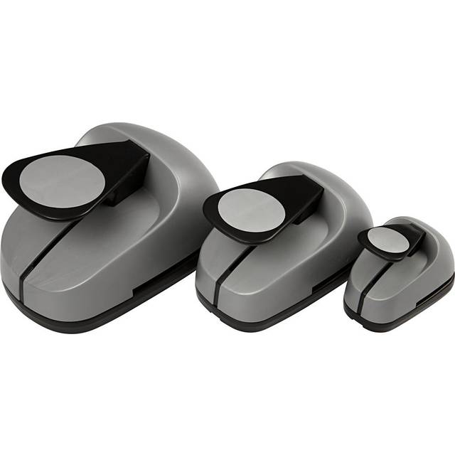 Lager-på-lager stansar, Rund, stl. 25+50+76 mm, max 240 g, 3 st.