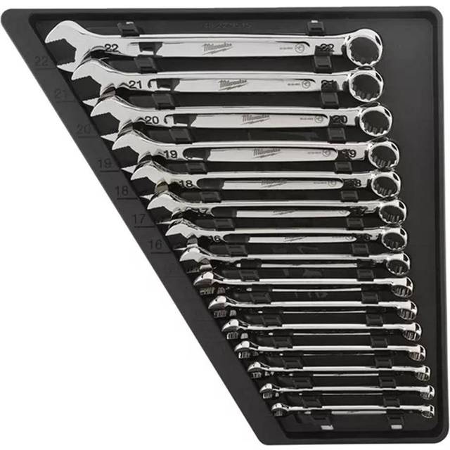 Milwaukee 4932464258 MAX BITE™ Combination Spanner Set (15 Pieces)