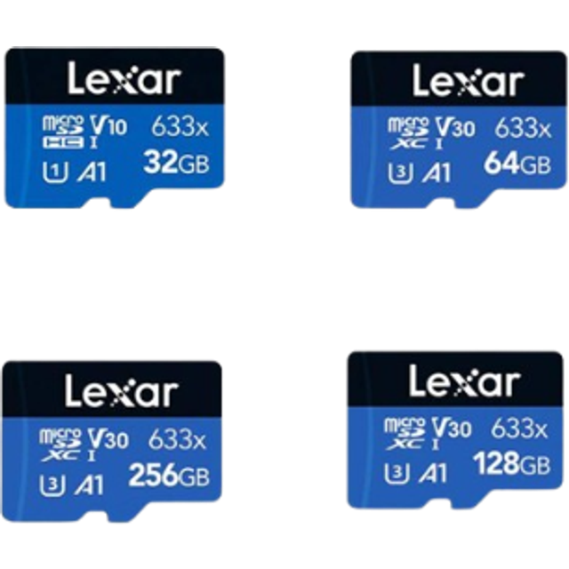 Lexar High Performance 100M/S 32/64/128GB 633x Micro SD Memory Card   SDXC TF Card Microsd 32GB