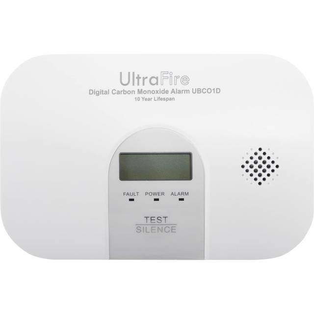 UltraFire UBCO1D â 10 Year Life Battery Powered Carbon Monoxide Alarm with Digital Display - 10 Year Warranty
