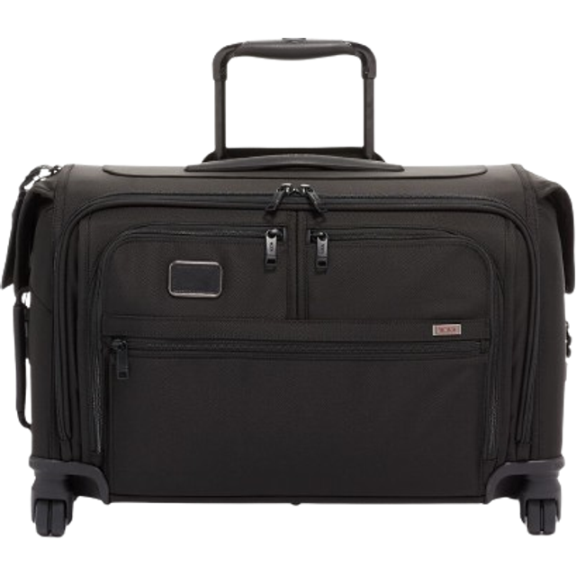 Tumi Black Alpha 3 Wheeled Garment Bag - BLACK