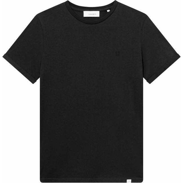 Les Deux, Topp, Herr, S, Bomull, Timeless Crew Neck T-Shirt Nørregaard Edition - black (S)