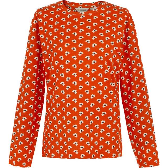 Regatta Orla Kiely Long Sleeve Winter Tee Clover Red, Size: 10
