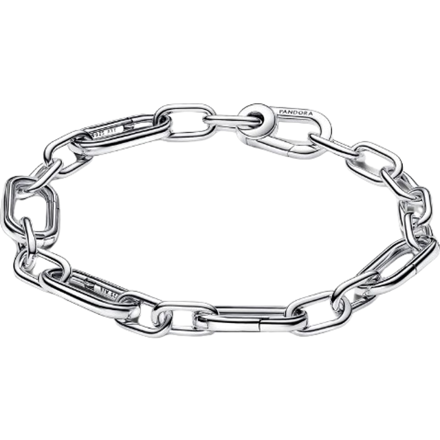 Pandora Bracelets - Sterling silver link bracelet with 5 openable link - silver - Bracelets for ladies - 2