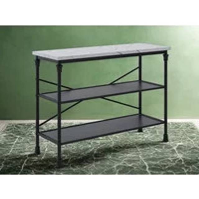 LPD Furniture Fairmont Marble Effect Console Table, Multi