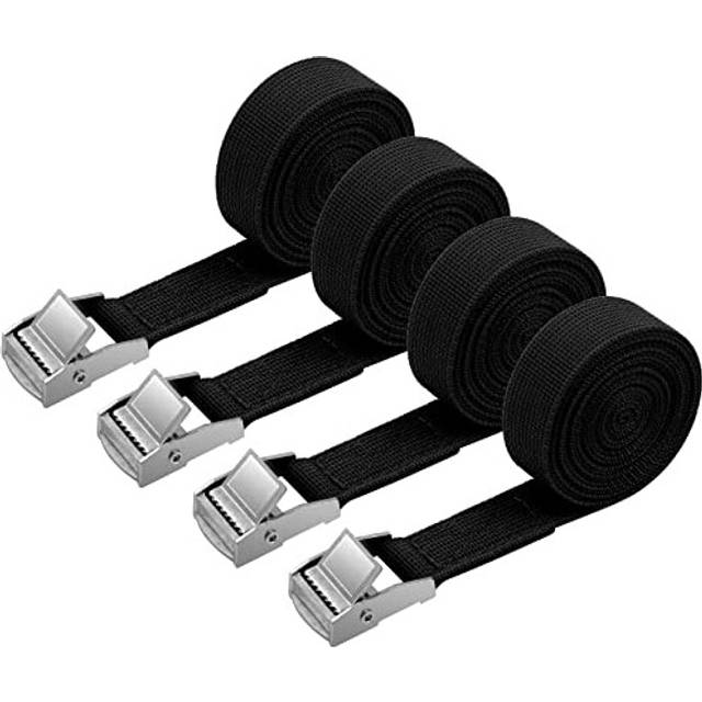 Uraqt tie down straps 4 pack heavy duty tensioning belts 2m adjustable cargo str