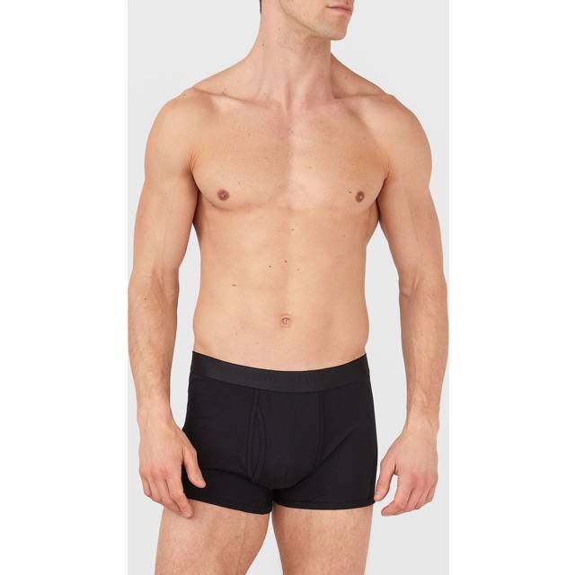 Sunspel Mens Black Superfine Regular-fit Cotton Trunks Xxl - BLACK