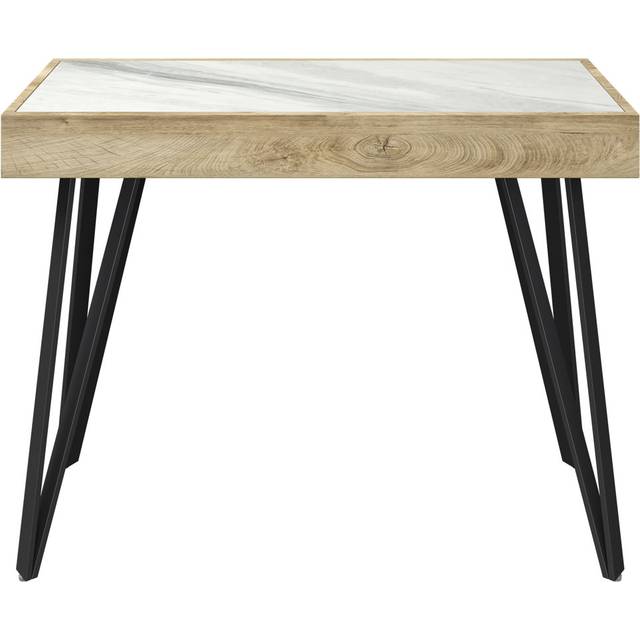 White Ceramic Console Table (75cm H X 100cm W X 40cm D)