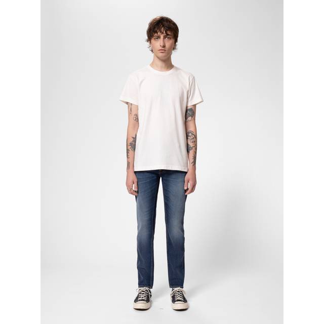 NUDIE JEANS Lean Dean Troubled Sea |Blå |38 x 32