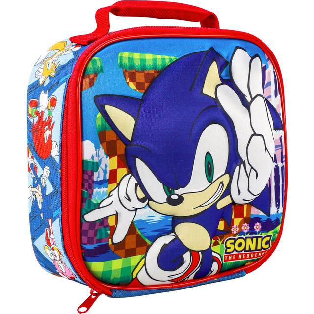 Sonic the Hedgehog 3D Rectangular Insulated Lunch Box Bag, Perfect Size for Hot or Cold Snacks for School and Travel, BPA Free