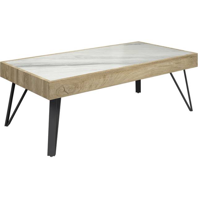 White Ceramic Coffee Table (43cm H X 110cm W X 60cm D)