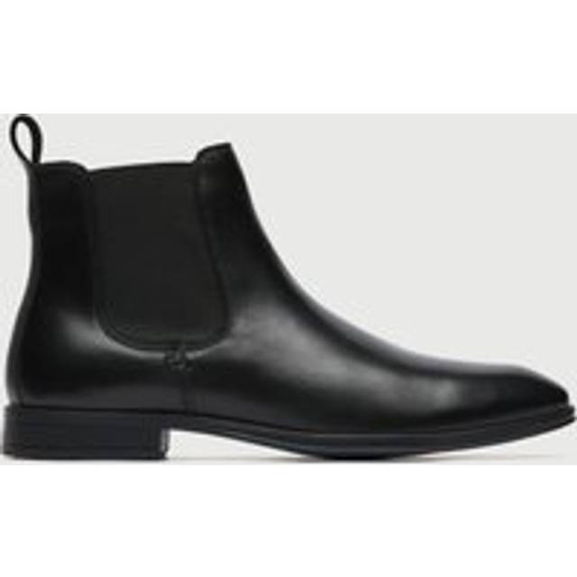 Walk London Men's Oscar Leather Chelsea Boots - UK 11 - Black