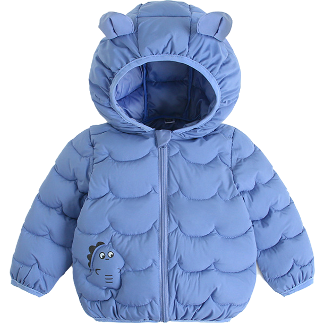 (Blue, 6-12Months) Baby Kids Boys Girls Jackets Hooded Coats Outwear