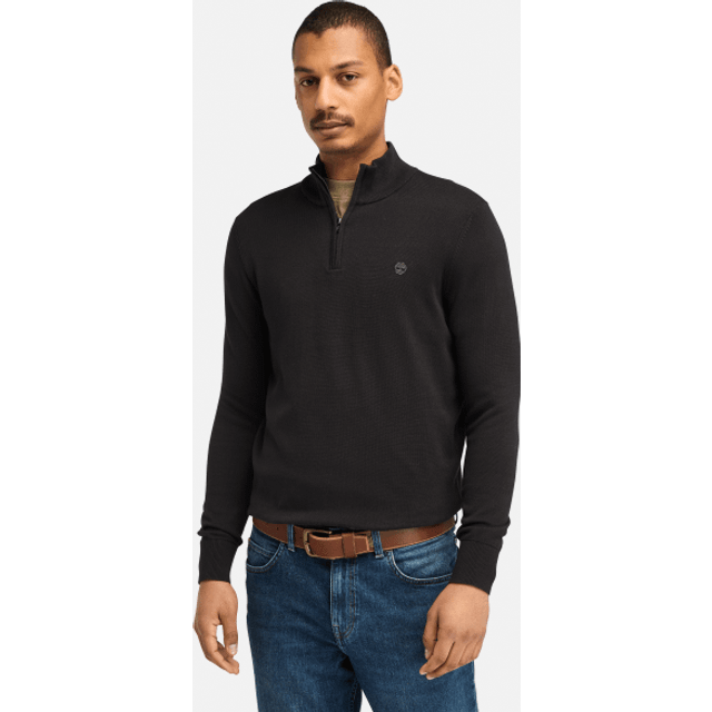 Timberland  Sweater Cotton YD 1/4 Zip Sweater  - Black - EU M