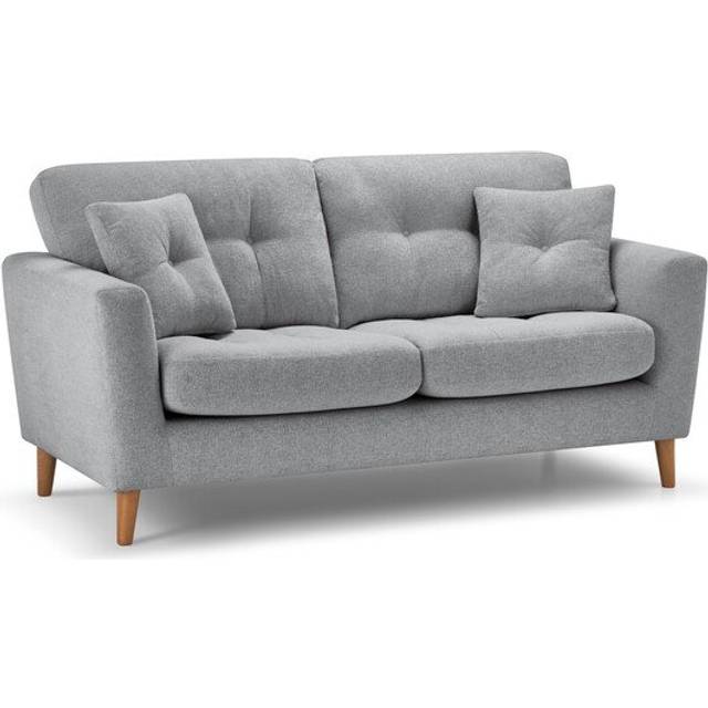 Silver Fabric Sofas - 3 Seater Sofa - Eton Range - Oak Furnitureland