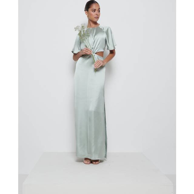 Zara Twist Knot Bridesmaid Dress - Sage, 8
