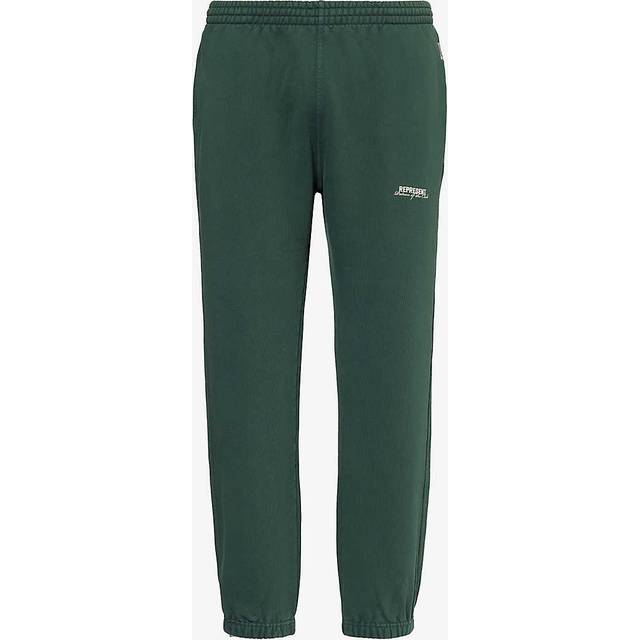 Represent Mens Forest Green Patron of the Club Brand-print Cotton-jersey Jogging Bottoms M - FOREST GREEN