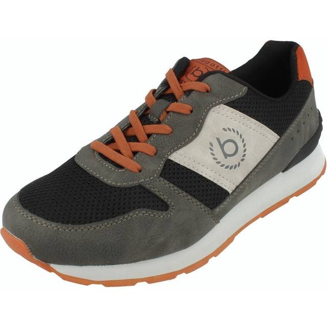 Mens bugatti smart/casual lace up trainers - 323-30806-5069