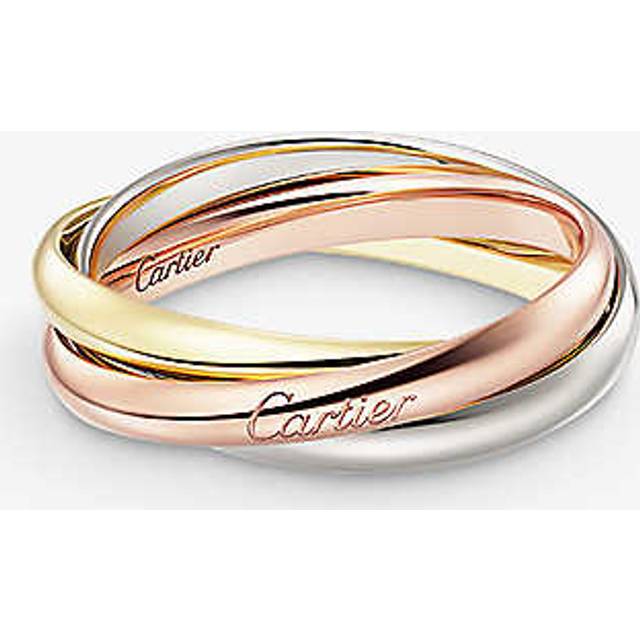 Cartier Womens Trinity Small 18ct White-gold, Yellow-gold and Rose-gold Ring 64mm - MULTICOLOUR