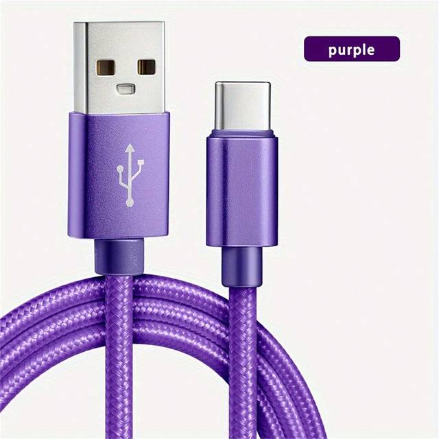 SHEIN Heavy Duty Quick Fast Charge USB Type C Data Phone Charger Cable Lead 2m 3m 1m/Android