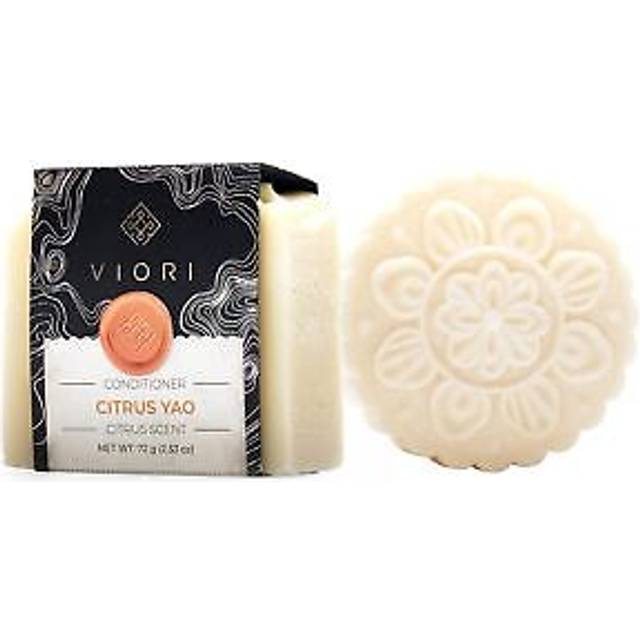 Viori Citrus Yao Shampoo and Conditioner Bar Set Made with Rice Water - Handcrafted Sulfate Free Shampoo and Conditioner