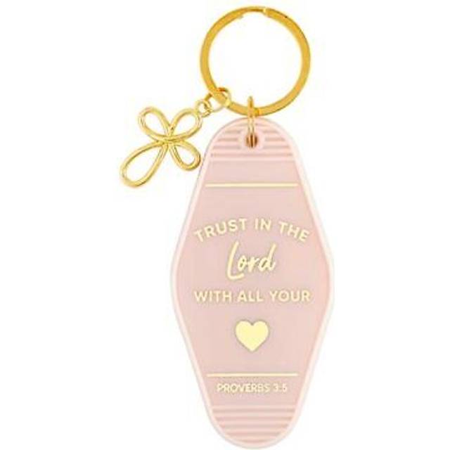 Creative Brands Faithworks-Inspirational Vintage Style Motel Key Ring  3.5 x 2-Inch  Proverbs 3:5