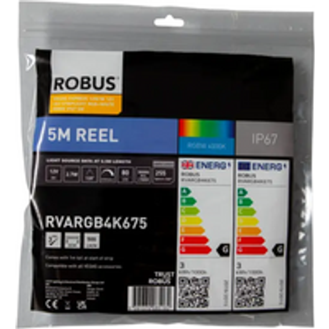 Robus Vegas 14W/m 5m LED Striplight IP67, RGB / 3000K - RVARGB3K675