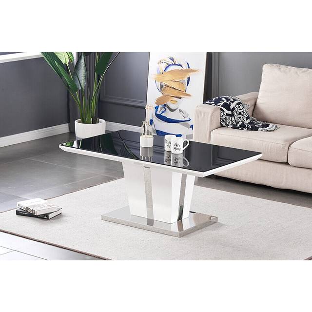 Furnizone Uk - Mateo Black Glass Coffee Table