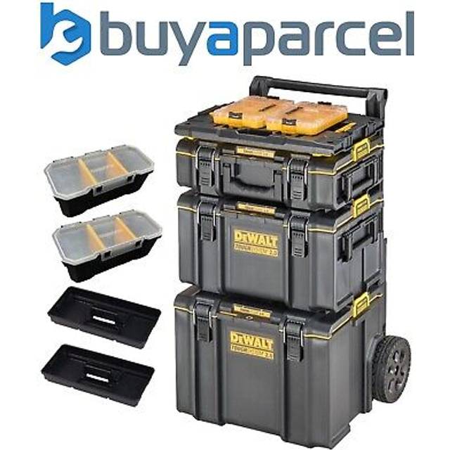 Toughsystem 2 Rolling Tool Storage Box Trolley + 2x Tstak Tough Case + - Dewalt