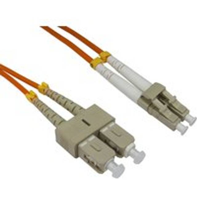 Cables Direct 5m OM2 Fibre Optic Cable, LC - SC (Multi-Mode)